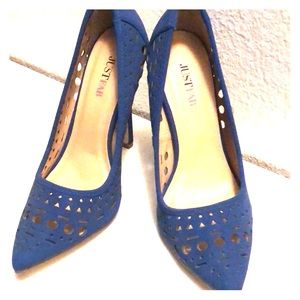 Royal blue pumps